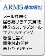 [ ARMS���ܵ�ǽ ]���Ϥ��᡼��ޥ����󡢥��顼�᡼�뼫ư������ͽ����֤�������̵���Τʤ���®�ۿ����������ߵ�ǽ���Ϥ��ۿ������ƥ�